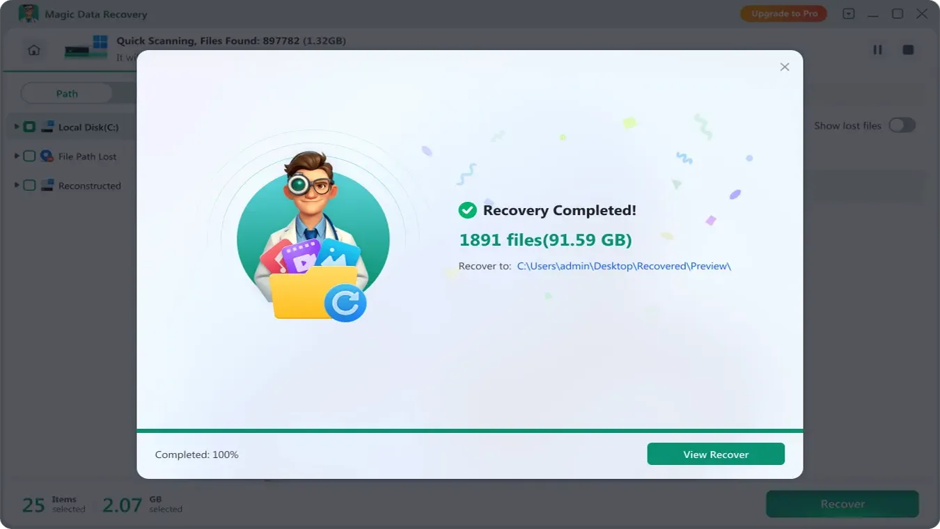 Magic Data Recovery-Recover 資料