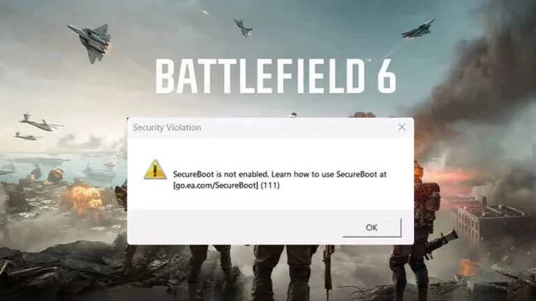 Battlefield 6 Secure Boot Error: How to Fix It on Windows 11
