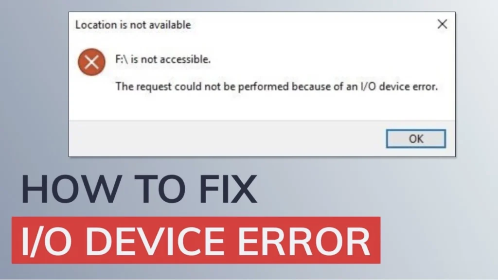 What an IO Device Error Means