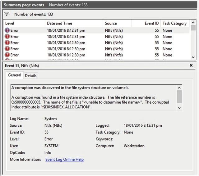 インデックスの破損を安全に修正する方法