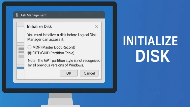 Initialize Disk Error and Safe Fix Guide