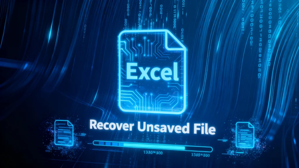 learn how to recover unsaved excel file