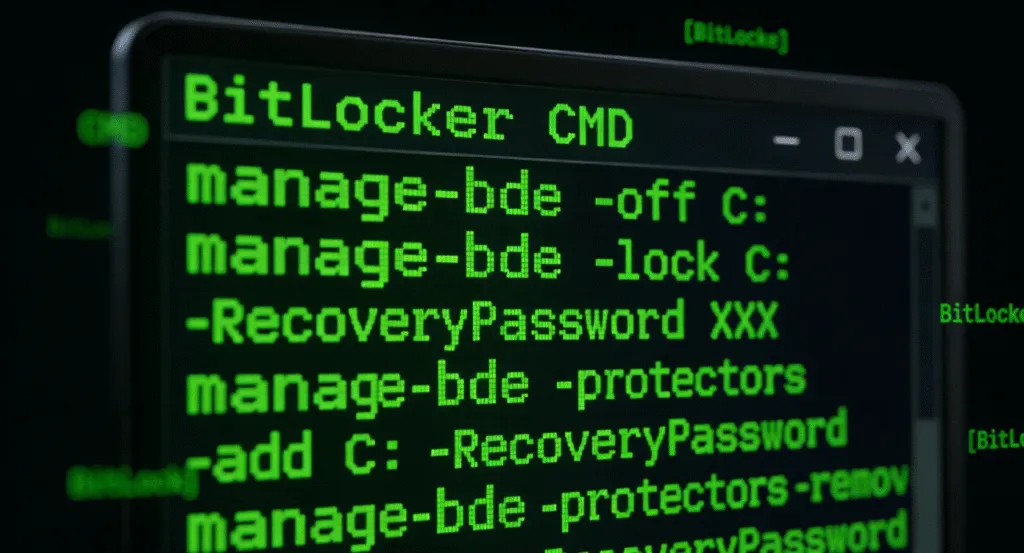 BitLocker CMD 드라이브 암호화 및 관리