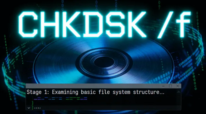 CHKDSK f 디스크 오류를 안전하게 복구하는 방법 설명