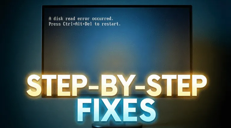 Disk Read Error: Step-by-Step Fixes for Windows PCs