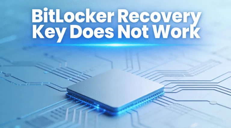 Guide to BitLocker Recovery Key Does Not Work Error