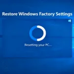 Windows 공장 설정 복원 방법