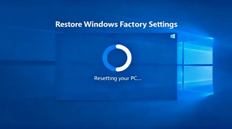 How to Restore Windows Factory Settings