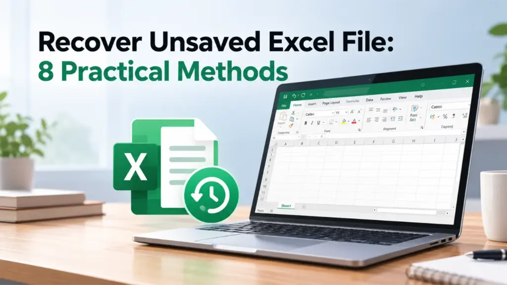 Recover Unsaved Excel File 8 Practical Methods