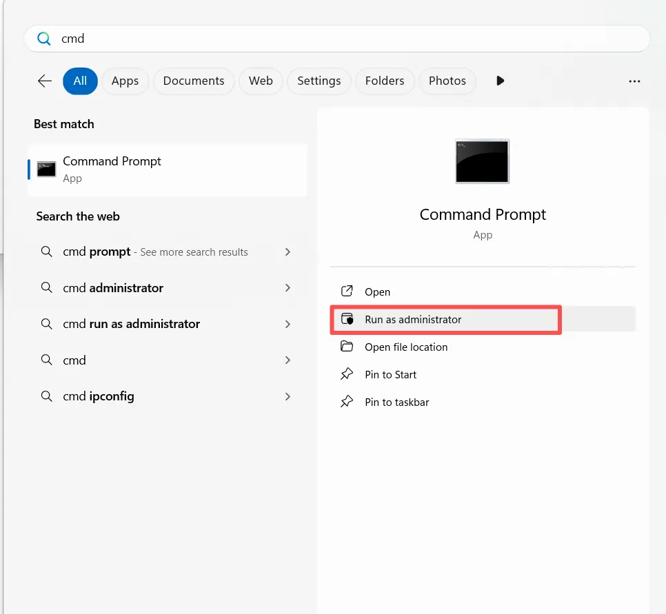 ビットロッカーをオフにする windows 11 --管理者としてCMDを実行する