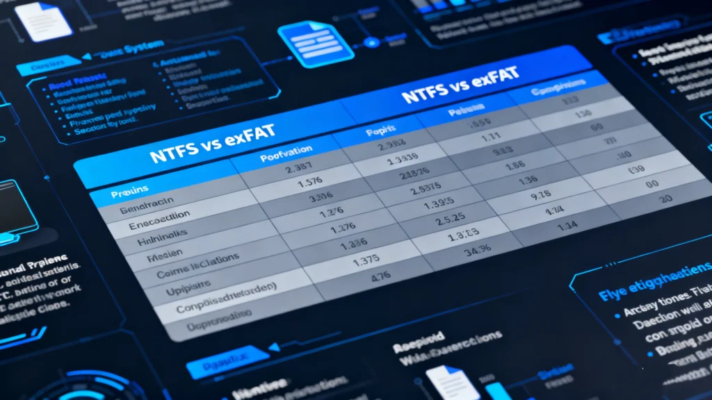 File system NTFS vs exFAT explained