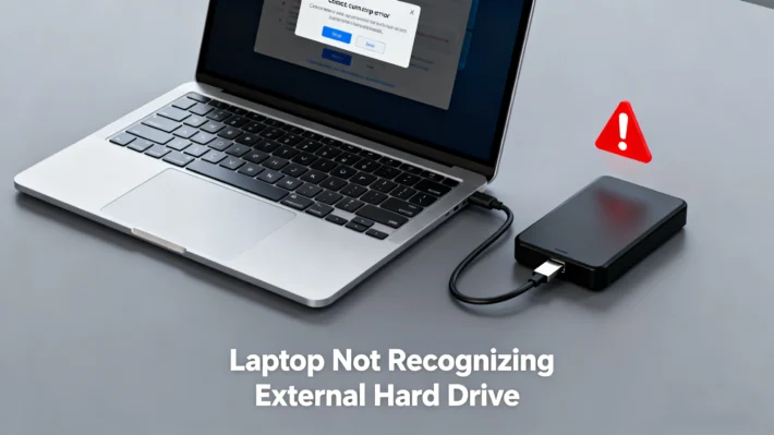 laptop not recognizing external hard drive