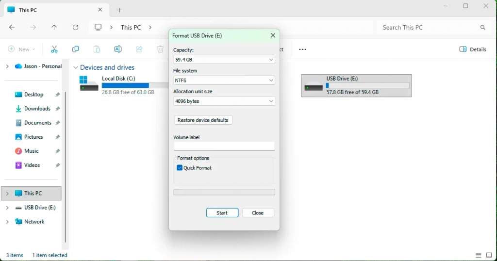 快速格式化探索器