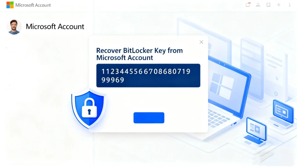 從 Microsoft 帳戶恢復 BitLocker 金鑰