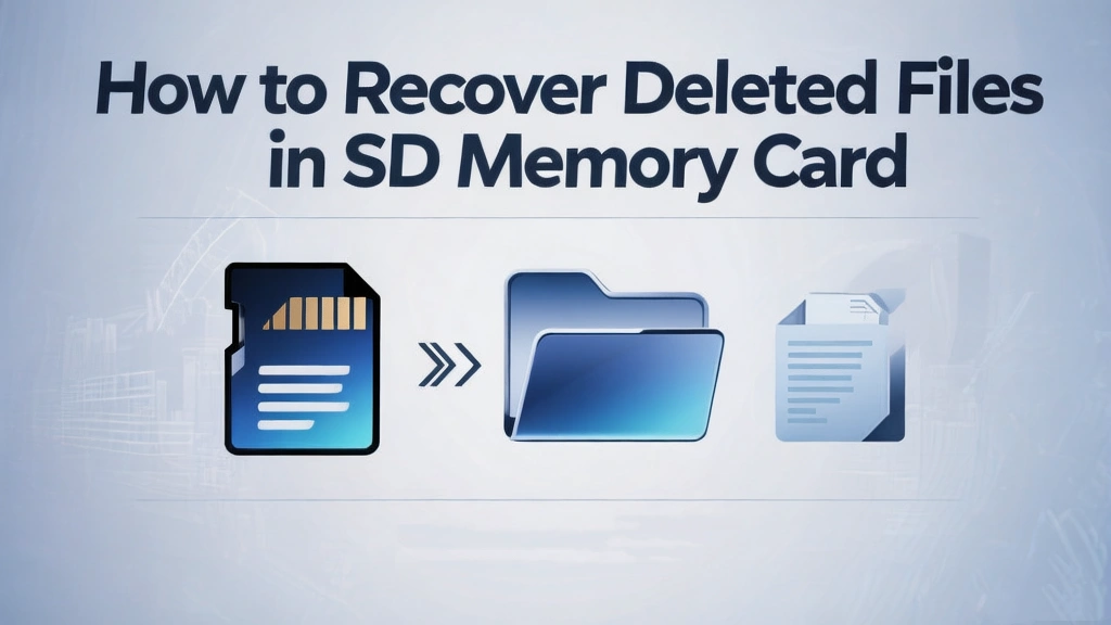 how to recover deleted files in sd memory card