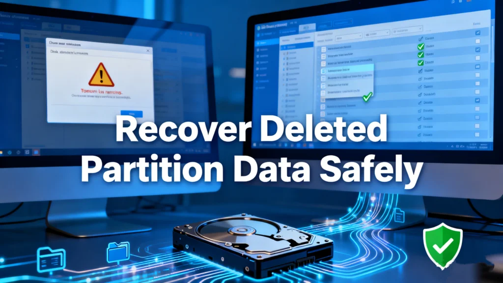 삭제된 파티션 데이터를 복구하는 방법