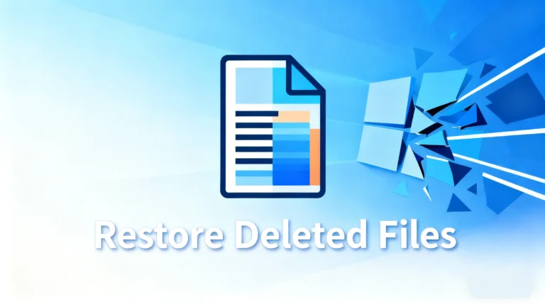 Restore Deleted Files Windows 10: Free Methods and a Reliable Recovery Solution