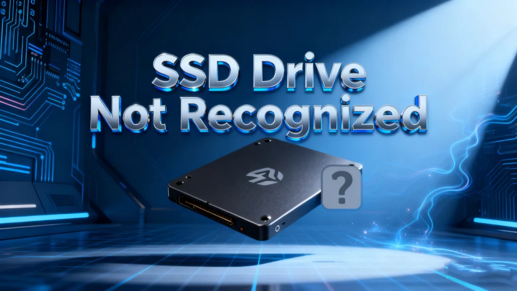 fix SSD drive not recognized issue