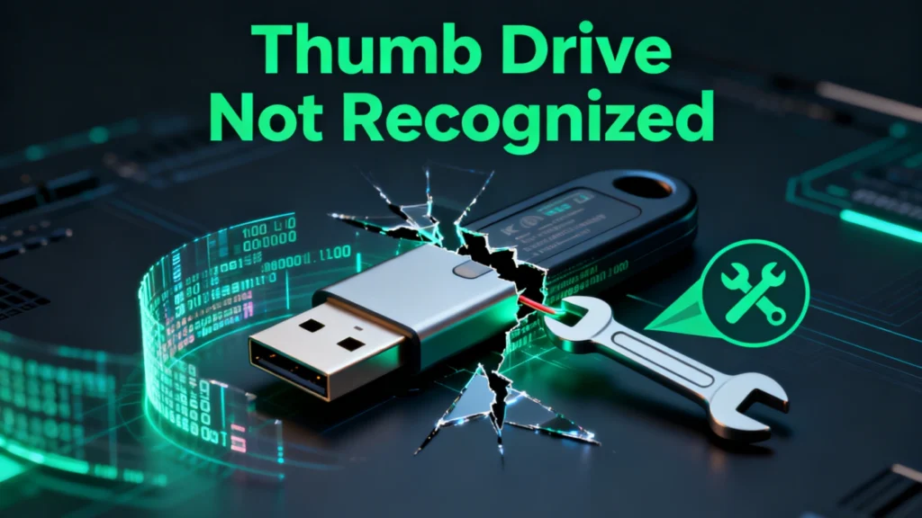 no se reconoce la memoria USB