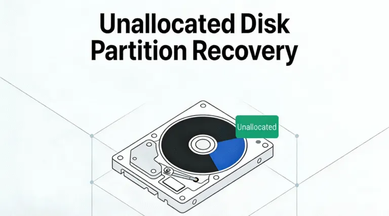 Um guia seguro para a recuperação de partições de disco não alocadas