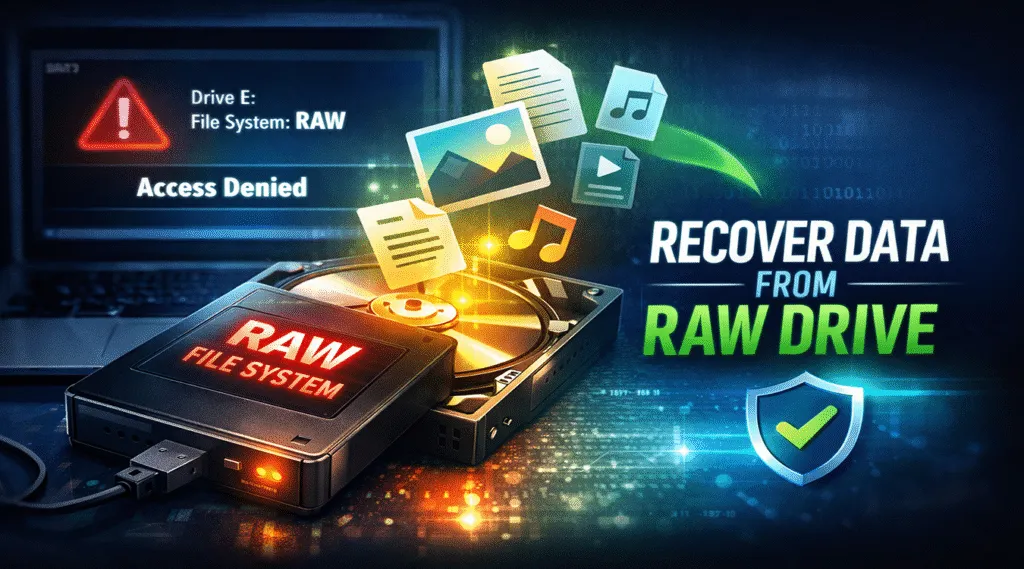 L'hard disk esterno mostra il file system RAW Cause e soluzioni