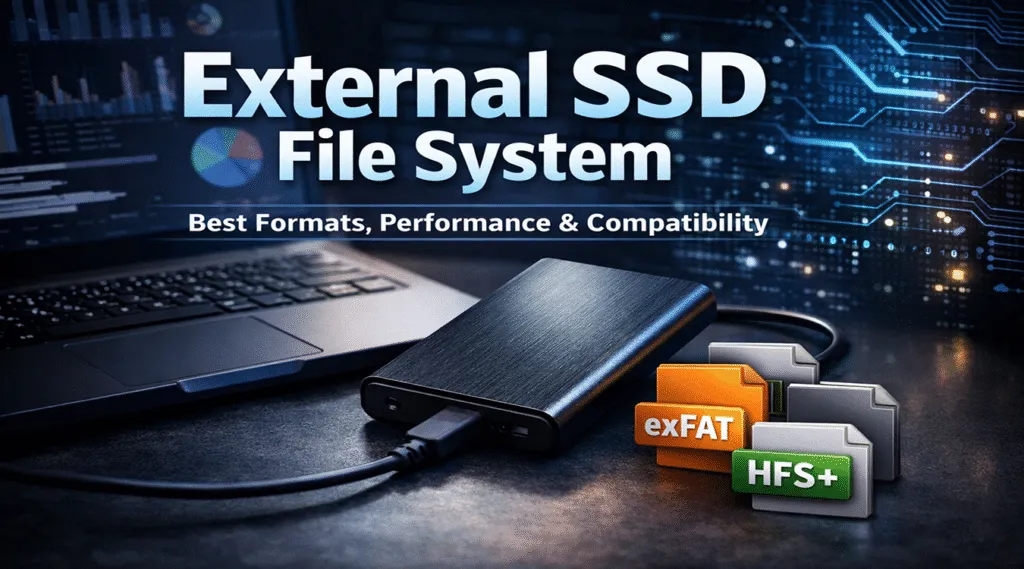 Melhores formatos, desempenho e compatibilidade do sistema de arquivos SSD externo