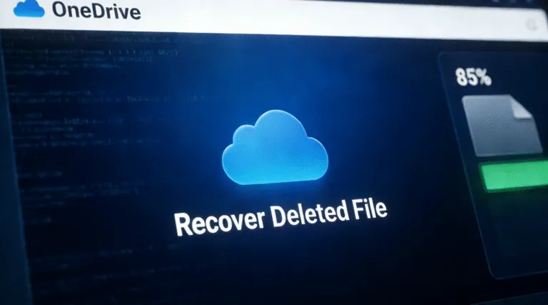 Recuperar arquivo excluído do OneDrive: Guia de recuperação 2026