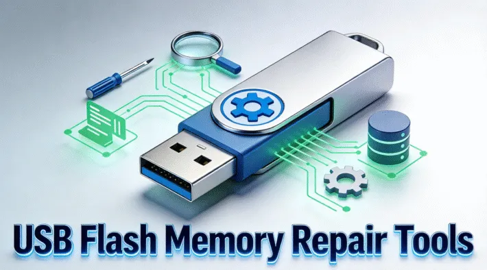 Guia passo a passo das ferramentas de reparo de memória flash USB