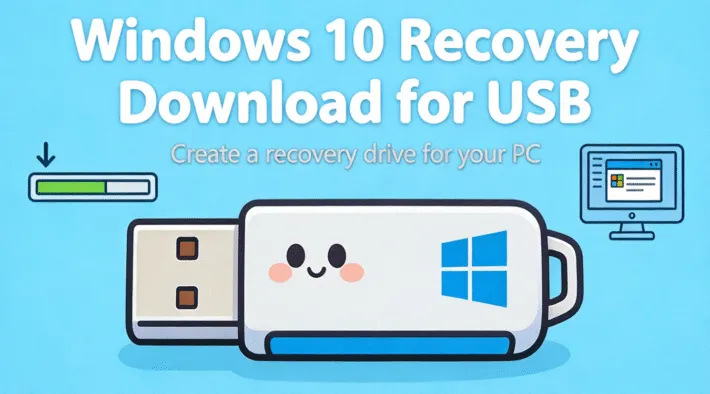 Guía de descarga de recuperación de Windows 10 para USB