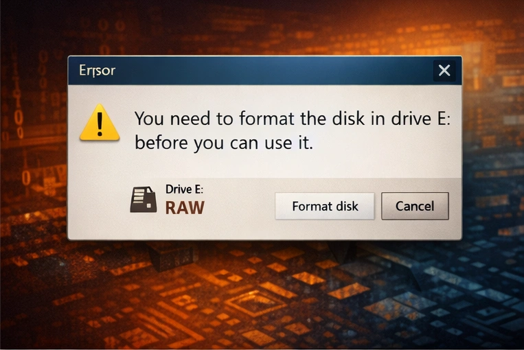 원시 파일 시스템 오류 확인