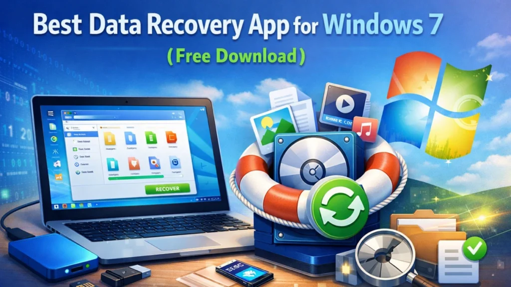 Guia do aplicativo de recuperação de dados para Windows 7