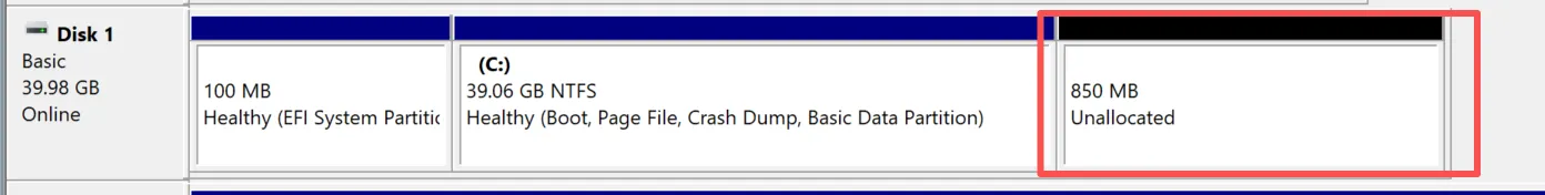 gelöschte Wiederherstellungspartition