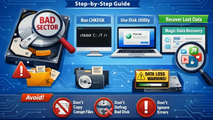 cómo reparar sectores defectuosos en el disco duro de forma segura