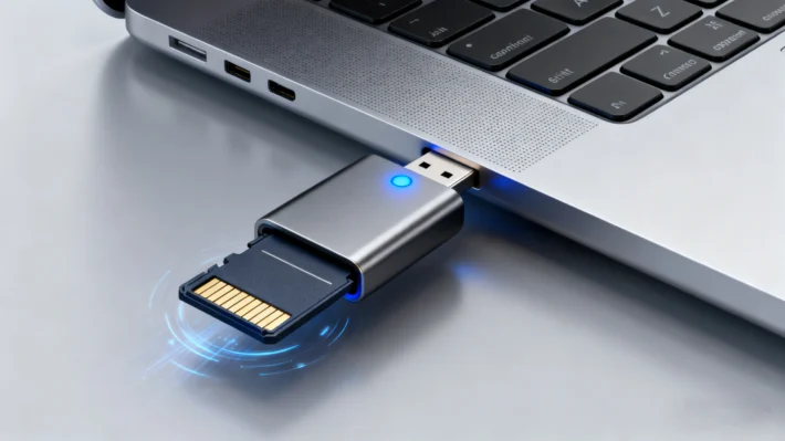 how a flash card memory reader works