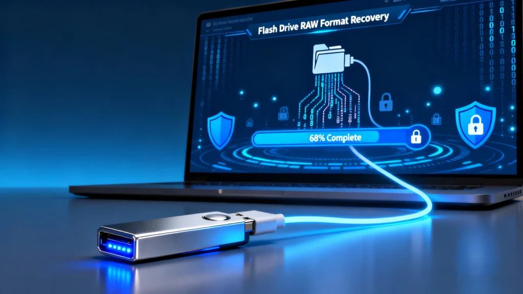 USB 플래시 드라이브 원시 포맷 복구