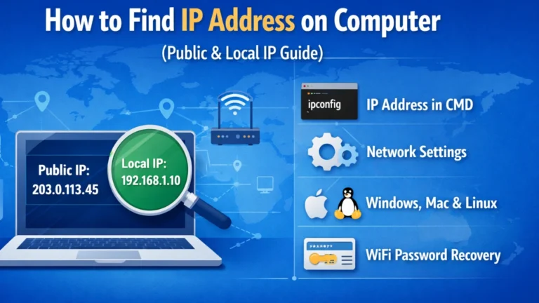 Come trovare l'indirizzo IP del computer (Guida agli IP pubblici e locali).