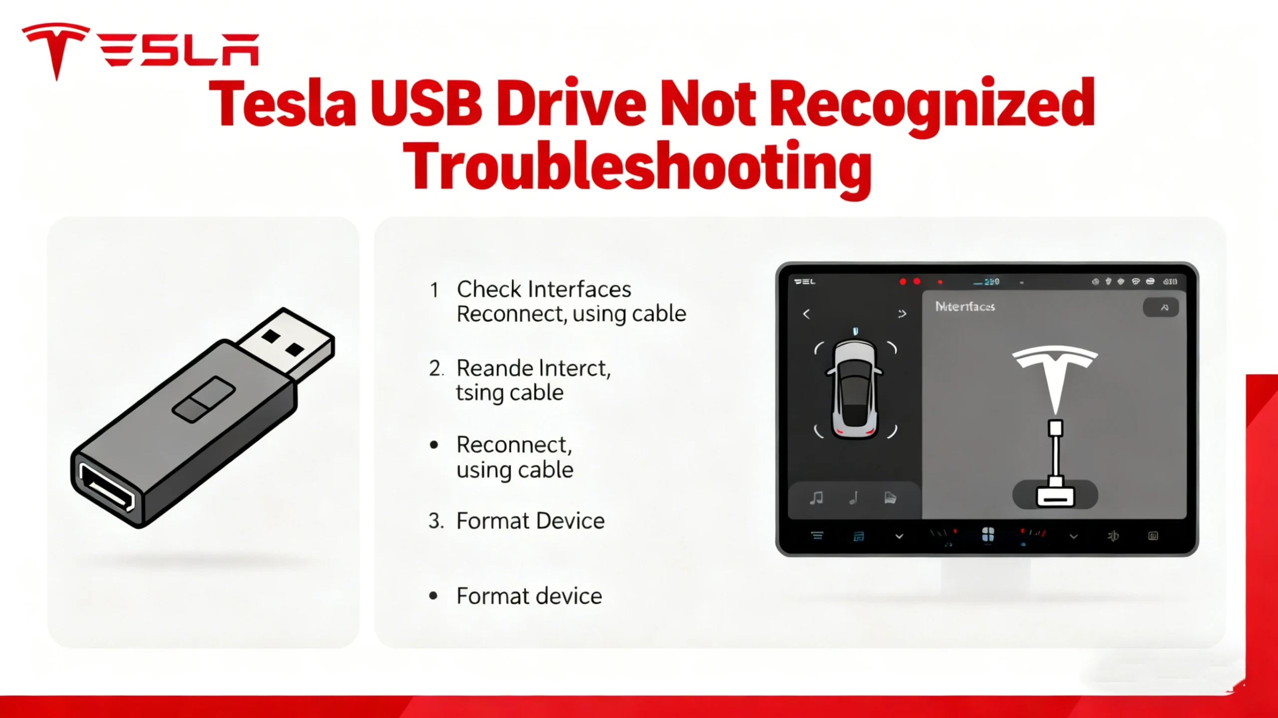 Tesla Not Recognizing USB Drive? How to Fix | Amagicsoft