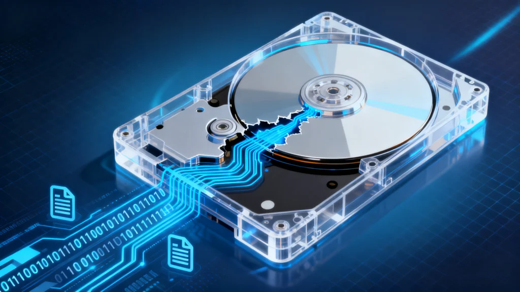 unallocated disk recovery data