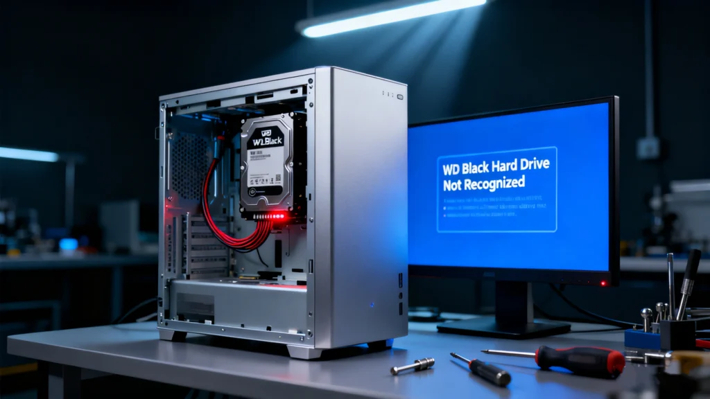 fix wd black hard drive not recognized