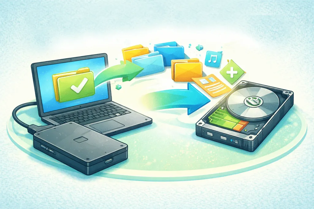 Move files between devices