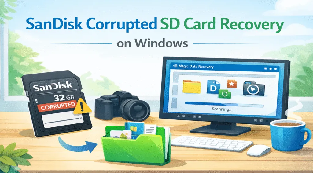 SanDisk Corrupted SD Card Recovery on Windows