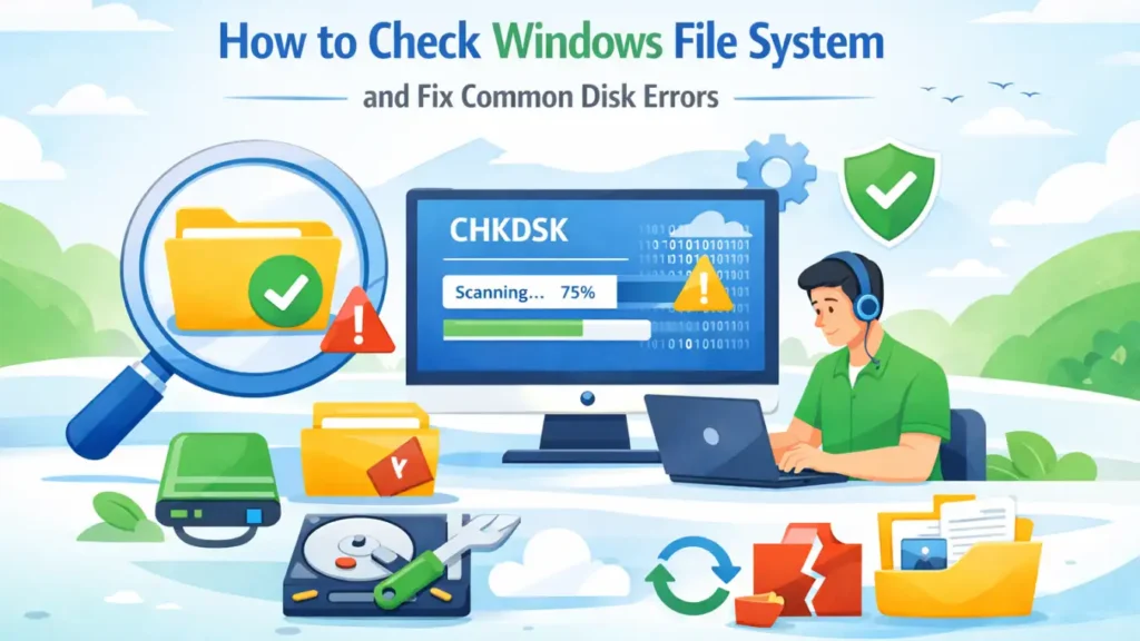 check Windows file system errors