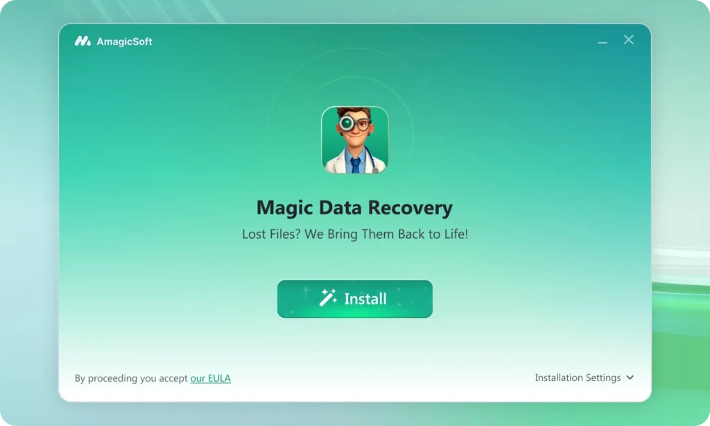 download and install magic data recovery