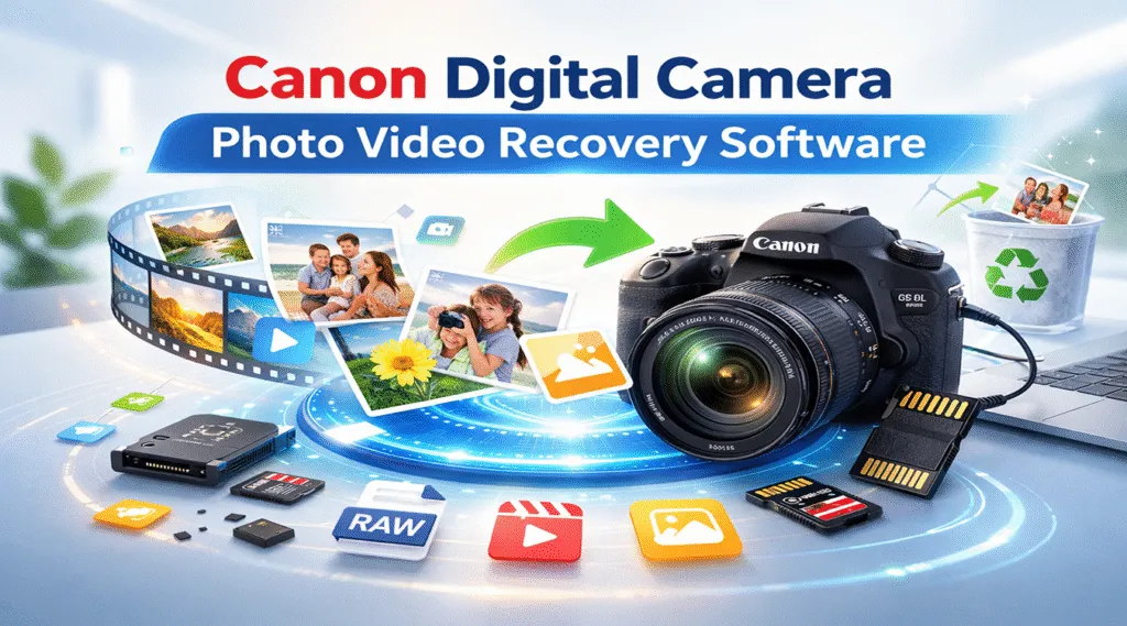 Canon Digital Camera Photo Video Recovery Software