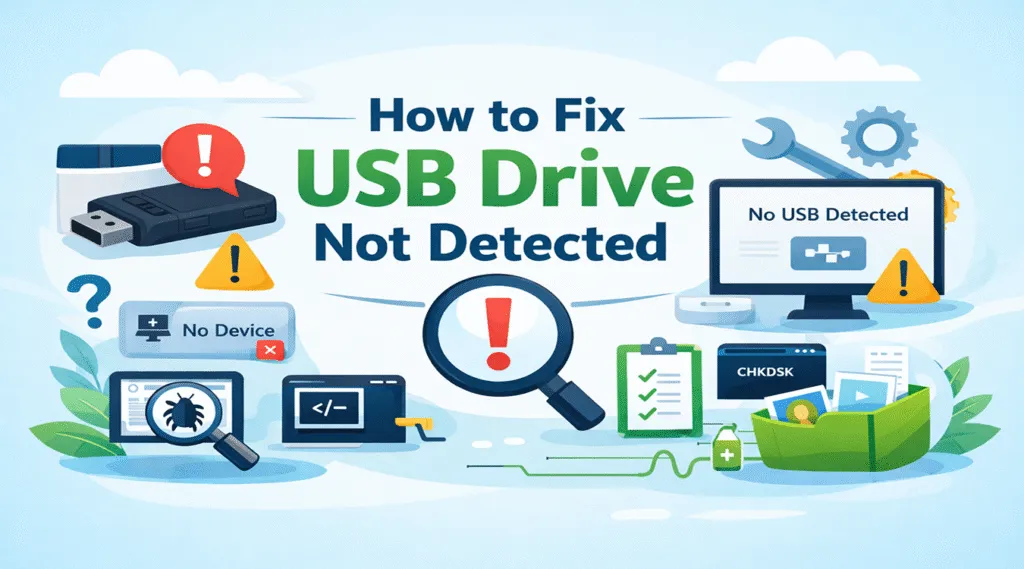 How to Fix USB Drive Not Detected