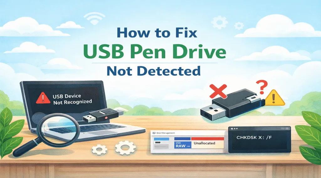 Come risolvere il problema della Pen Drive USB non rilevata (10 soluzioni pratiche)