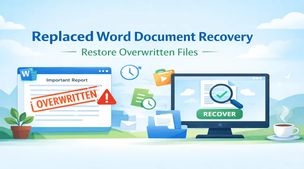 Replaced Word Document Recovery Restore Overwritten Files