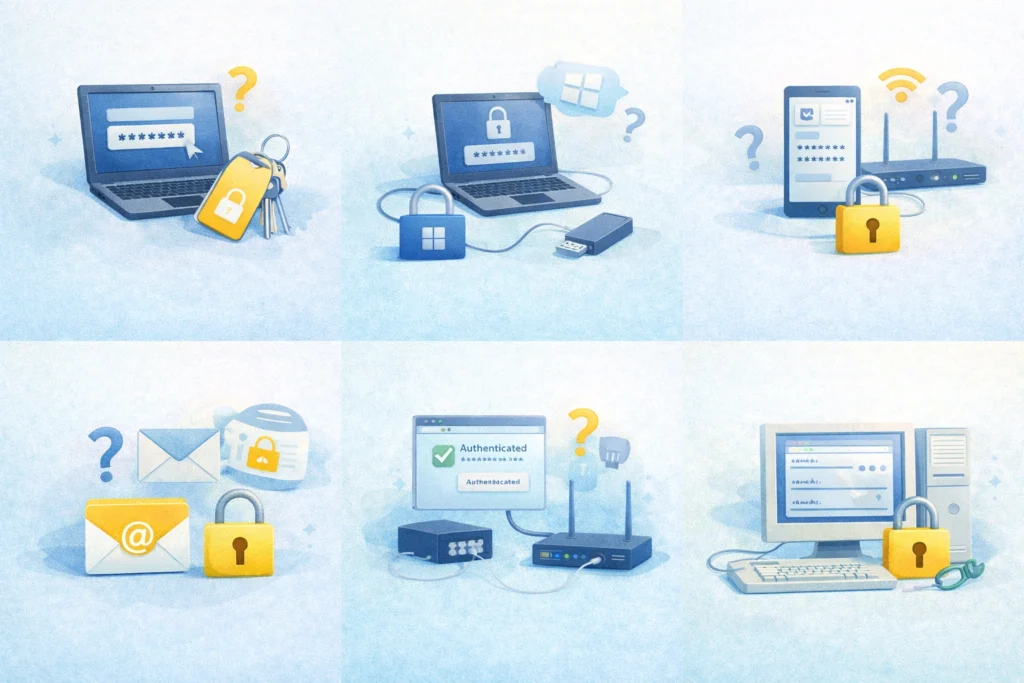 password loss scenarios
