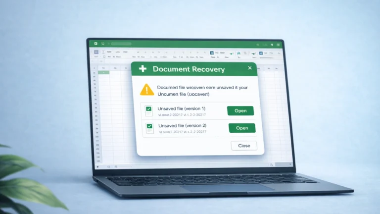 arreglar la recuperación de documentos de Excel sigue apareciendo