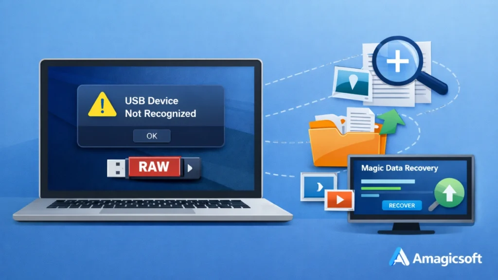 USB 드라이브가 인식되지 않는 문제 해결